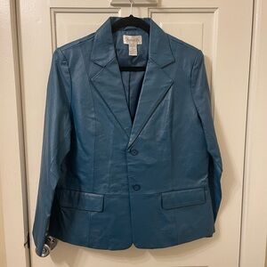 Chadwicks Teal Leather Jacket